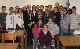 WWII Veterans Morton Katz  and James Hurst  with students from the gifted program