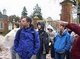 Mr. Reddick and students swim through history