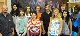 Chris Grabenstein with Mr. Seyfert`s art class