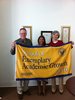 M. Bagot, Board President, Christine Mitchell, Principal/CEO, M. Parker, Vice-President